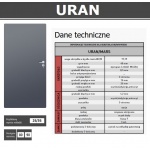 Drzwi stalowe  uniwersalne antracyt